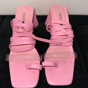 Fashion Nova Pink Mules Stylish and Comfortable